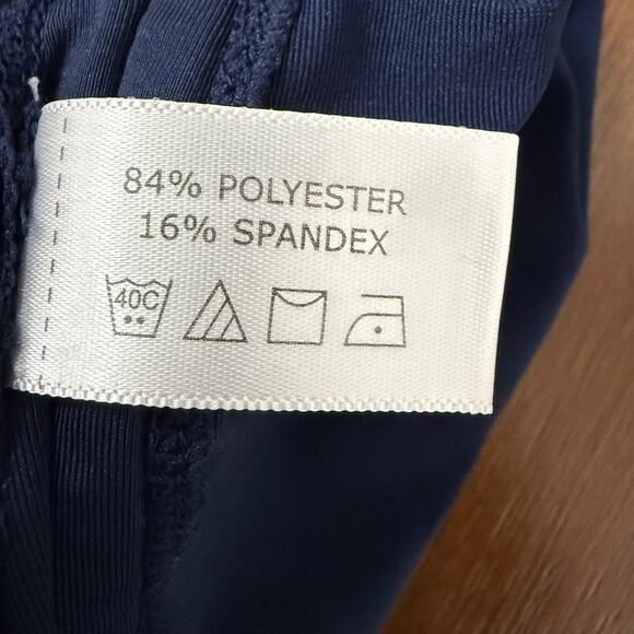 Coolibar Ruche Women's Swim Cover Dress Rash Guard UPF 50+ Navy Ruffle Sz XL - Picture 6 of 6